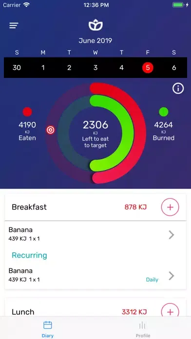 Captures d'écran de Healthful app