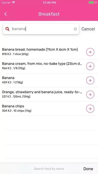 Captures d'écran de Healthful app
