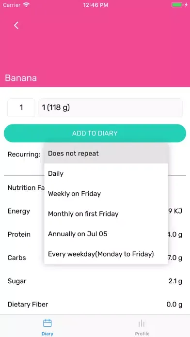 Captures d'écran de Healthful app