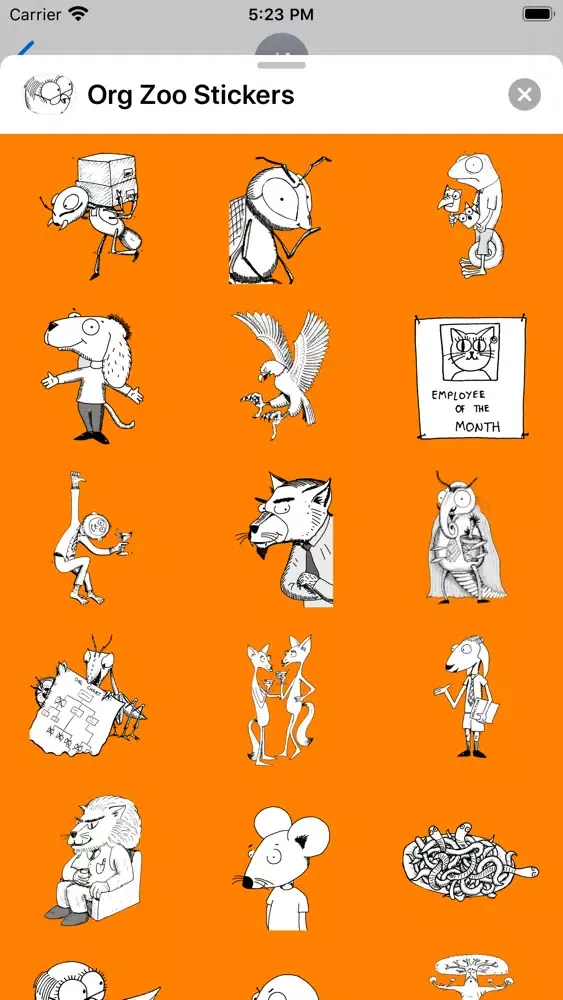 Organizational Zoo stickers 스크린샷