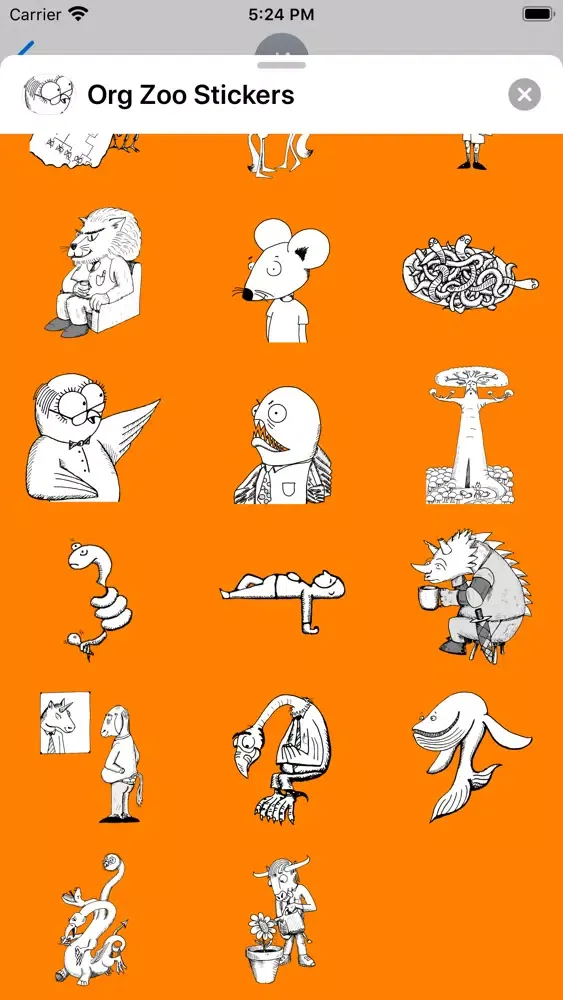 Organizational Zoo stickers 스크린샷