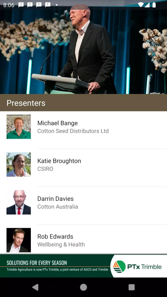 Australian Cotton Conference Screenshots