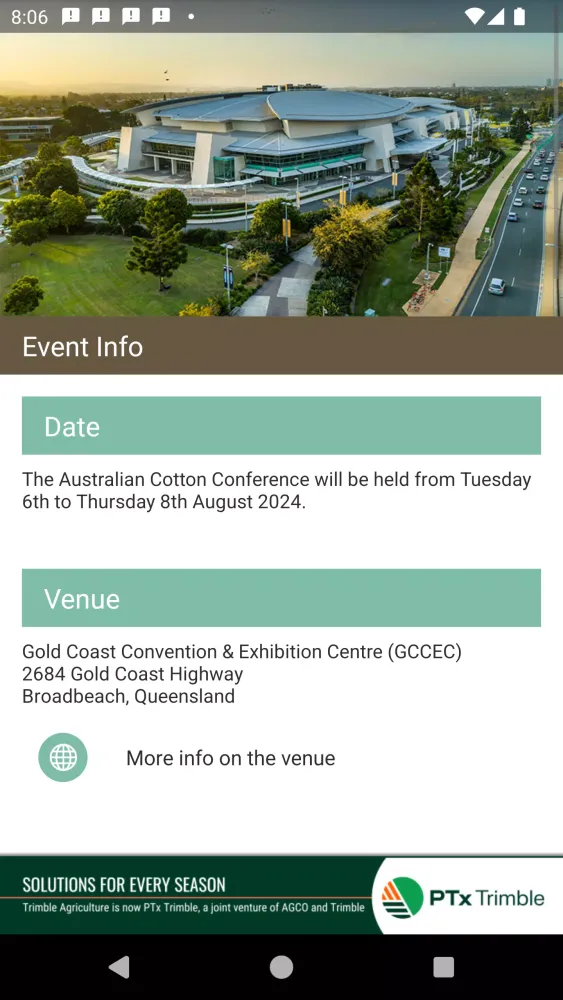 Australian Cotton Conference Screenshots