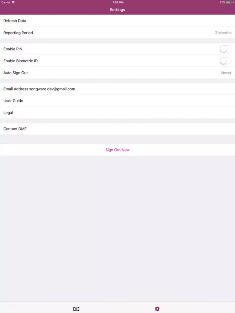 DMF iPad  Screenshots
