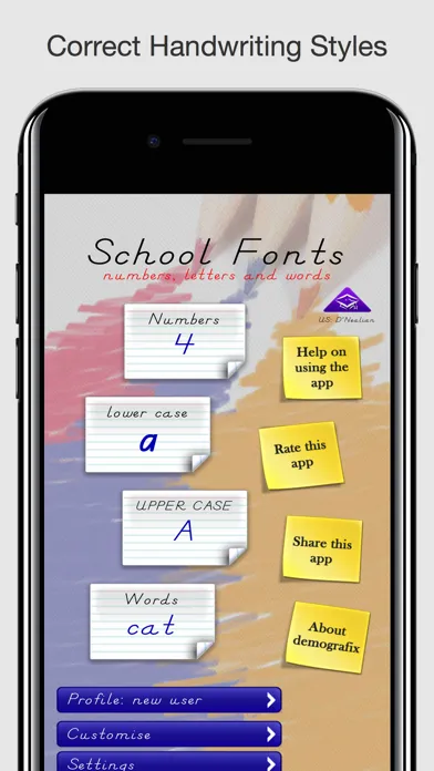 School Fonts - Learn to write Ekran Görüntüleri