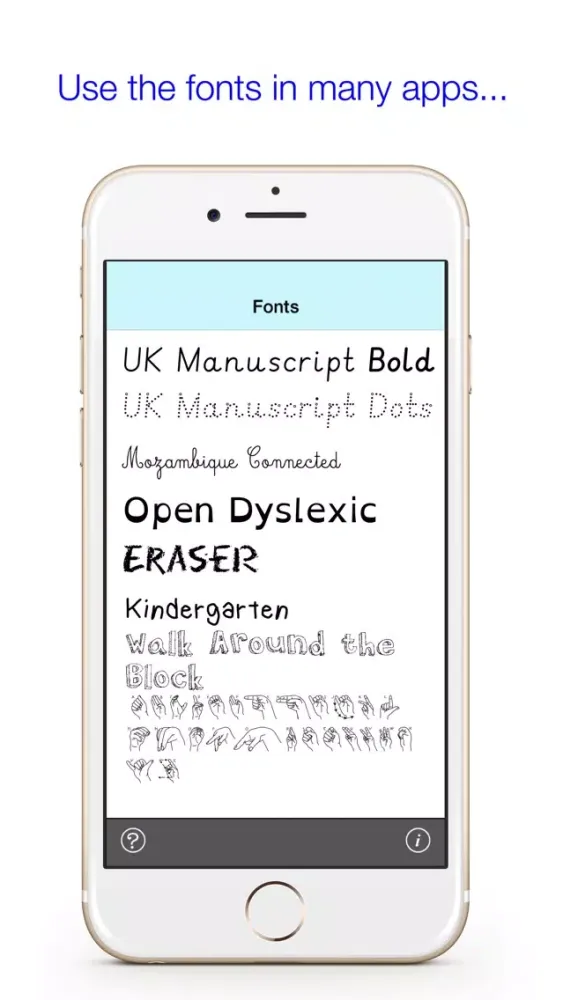 Zrzuty ekranu UK School Fonts To Install