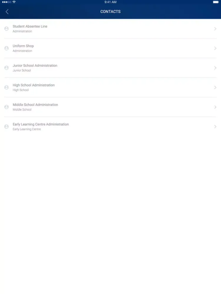 Suncoast Christian College iPad  Screenshots