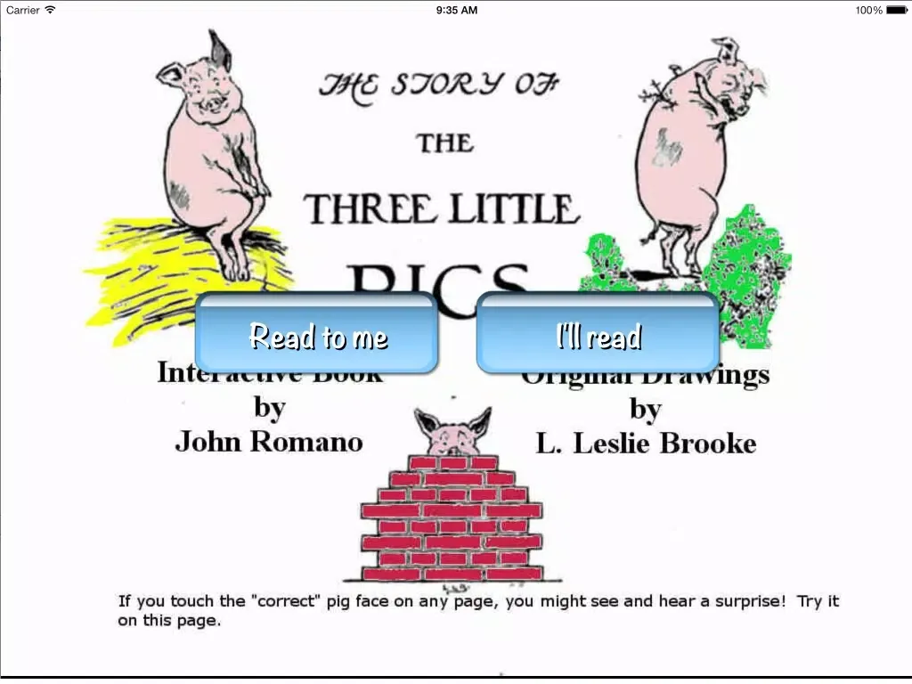 Three Little Pigs Free Version iPad 应用截图