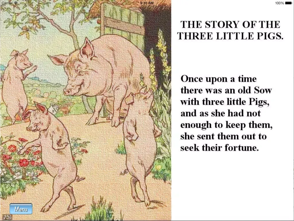 Three Little Pigs Free Version iPad 应用截图