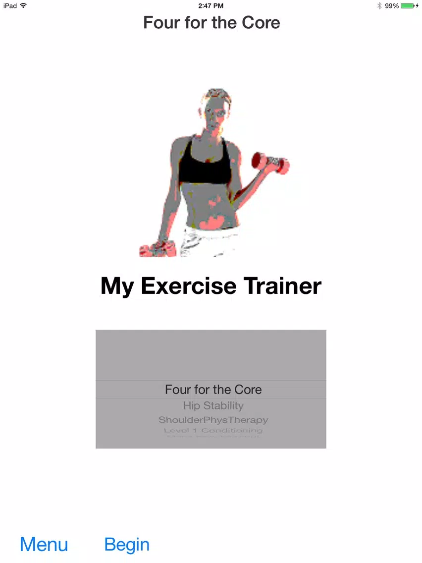 My Exercise Trainer iPad  स्क्रीनशॉट