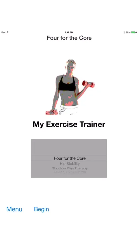 Tangkapan skrin My Exercise Trainer