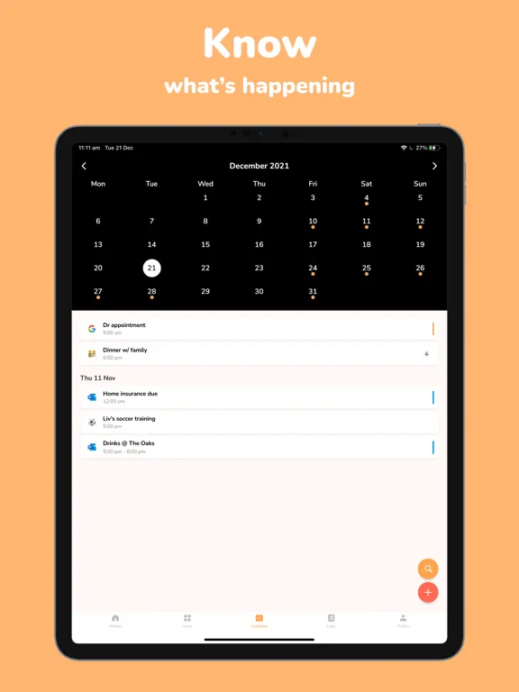 Capturas de pantalla de Eggy: Life Organiser iPad 