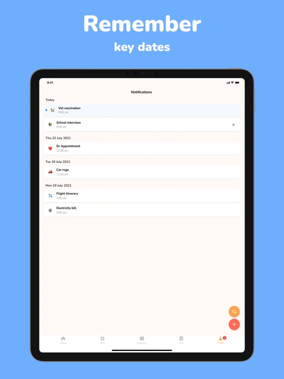 Capturas de pantalla de Eggy: Life Organiser iPad 