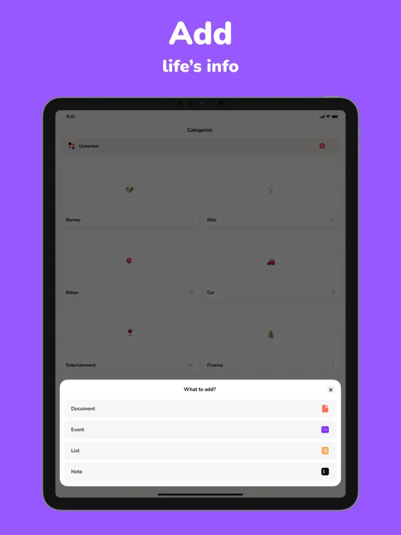 Capturas de pantalla de Eggy: Life Organiser iPad 