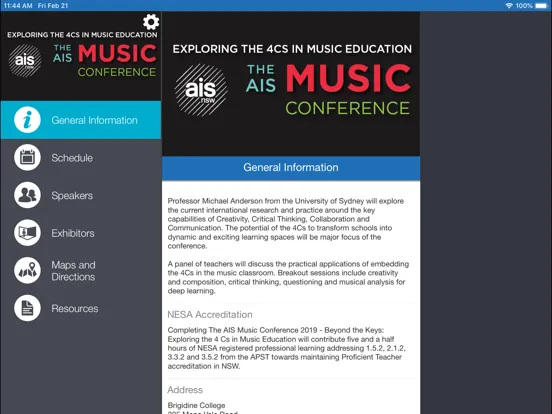 AISNSW Course and Event Portal iPad  Screenshots