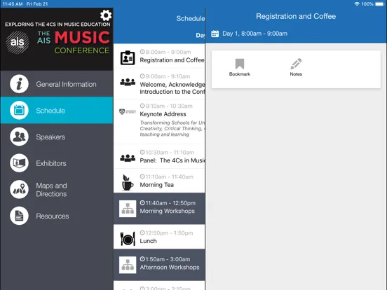 AISNSW Course and Event Portal iPad  Screenshots