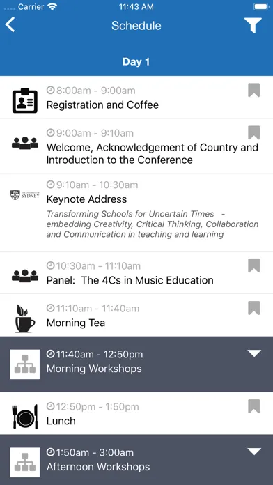 AISNSW Course and Event Portal Screenshots