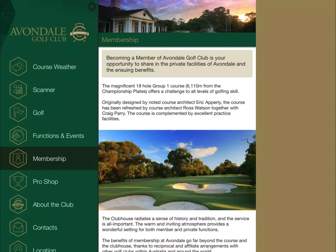 Avondale Golf Club iPad  سکرین شاٹس