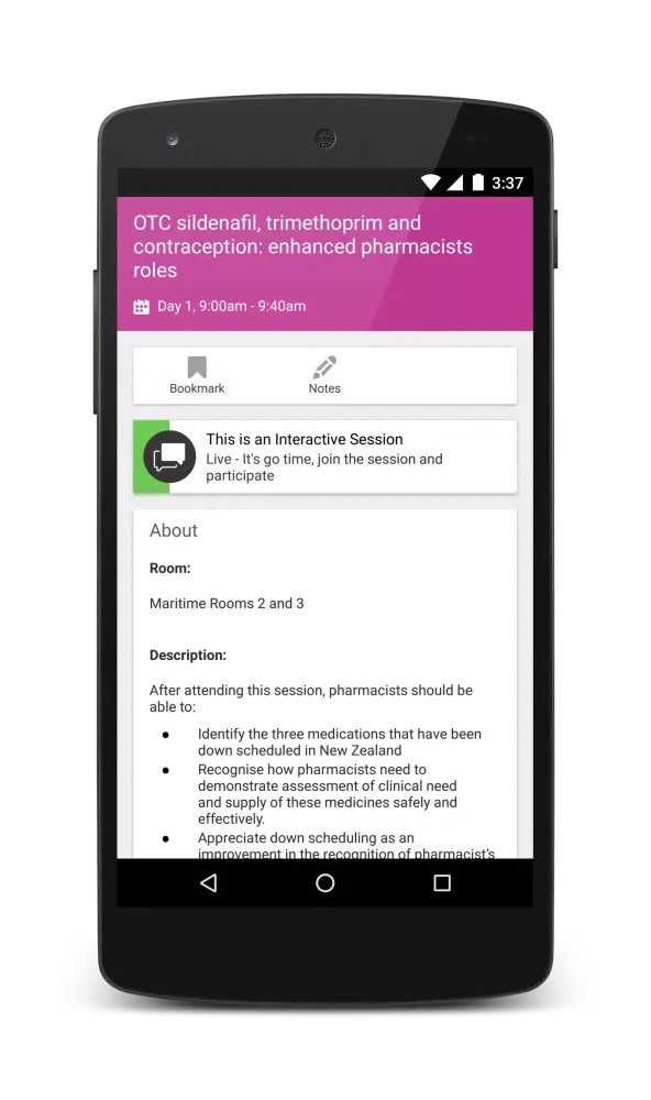 PSA17 Conference Screenshots