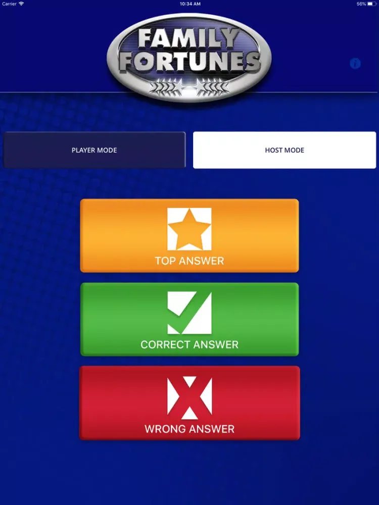 Family Fortunes Buzzer iPad 应用截图