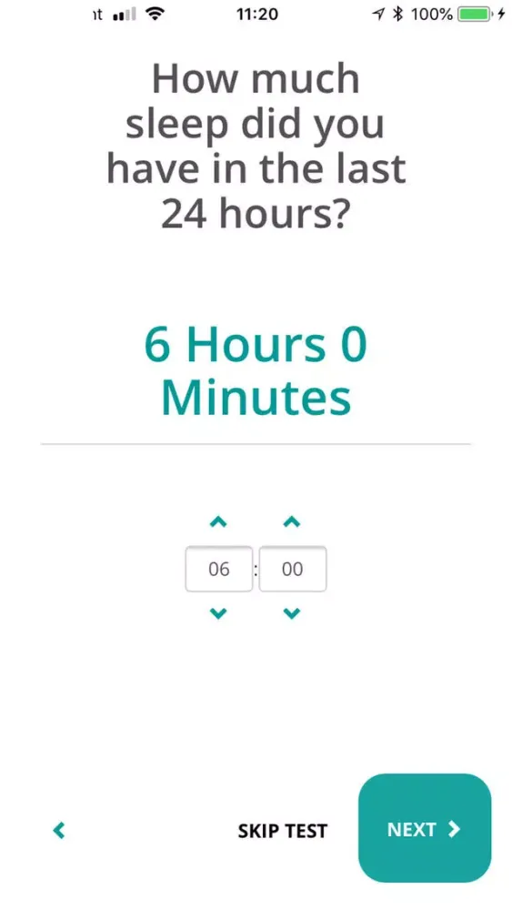 Capturas de tela do PTA Fatigue App