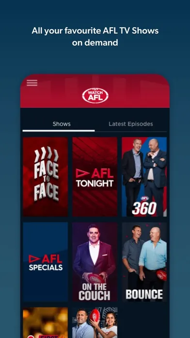Watch AFL Ekran Görüntüleri