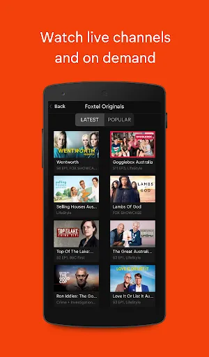 Foxtel GO应用截图