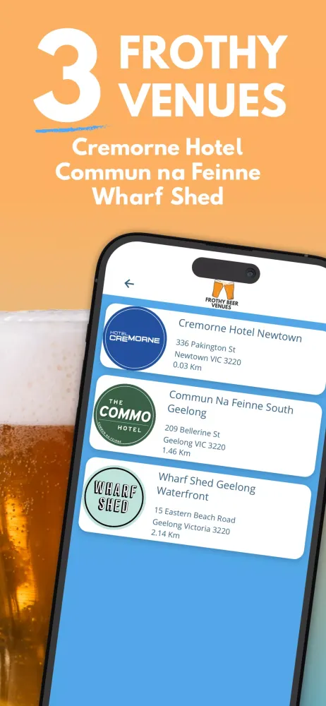 Frothy Beer Venues Screenshots