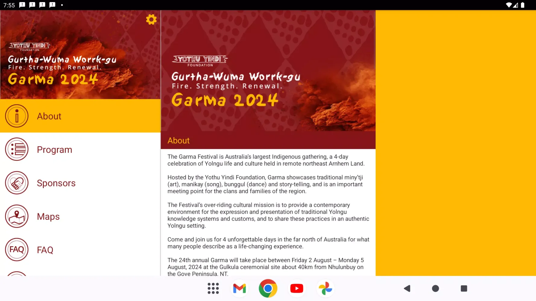 Capturas de pantalla de Garma Festival
