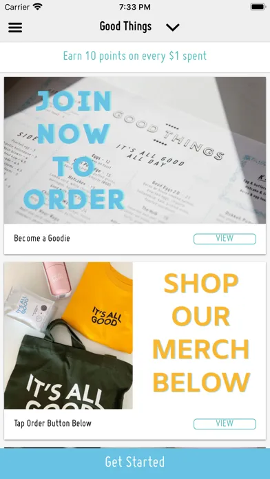Captures d'écran de Good Things Cafe