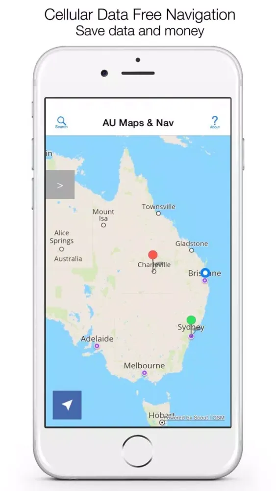 AU Offline Maps and Navigation应用截图