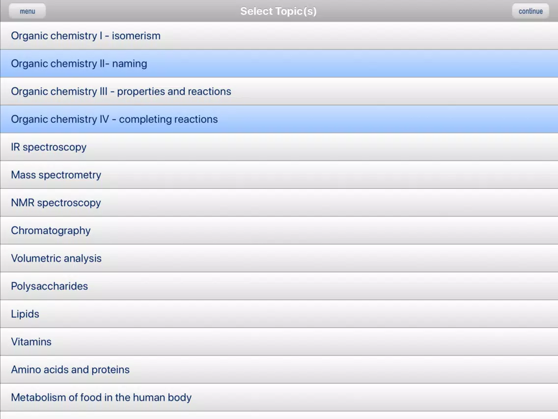 تصاویر ExamMate VCE Chemistry 4 iPad 