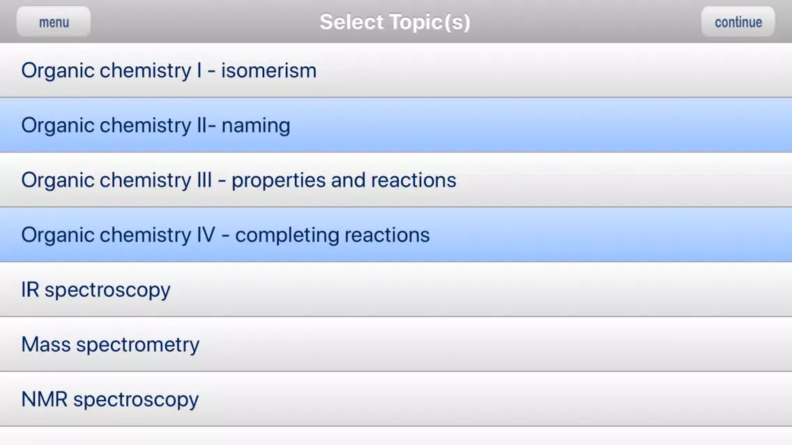 Tangkapan layar ExamMate VCE Chemistry 4