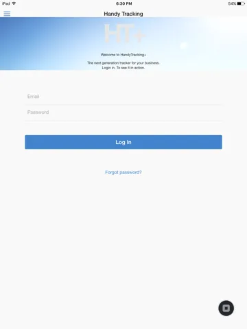 Ảnh chụp màn hình của Handy Tracking iPad 