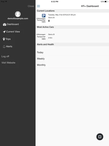 Ảnh chụp màn hình của Handy Tracking iPad 