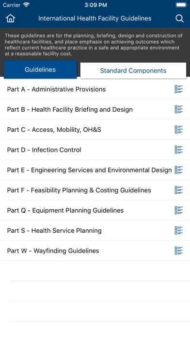 Capturas de pantalla de Health Facility Guidelines LT