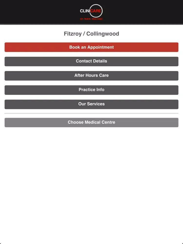 Capturas de pantalla de Clinicare iPad 