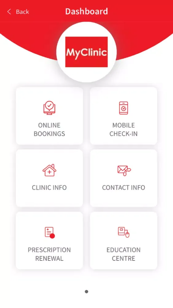 Tangkapan skrin MyClinic