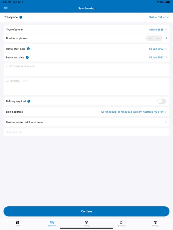 Rent A SAT Phone (RASP) iPad স্ক্রিনশট