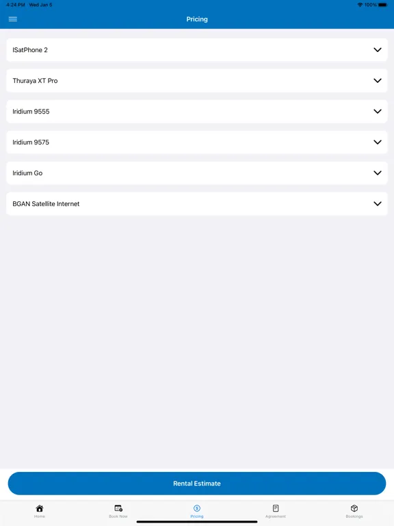 Rent A SAT Phone (RASP) iPad স্ক্রিনশট