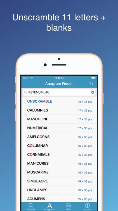 Captures d'écran de Word Lookup Pro