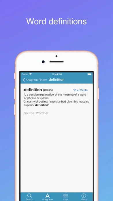 Captures d'écran de Word Lookup Pro