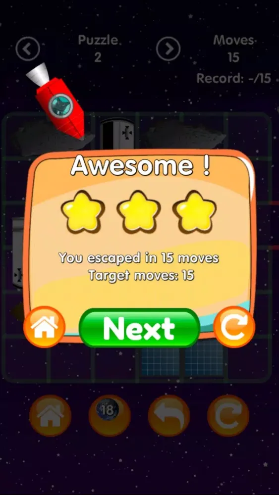 Slidey Kerjigger - Escape from Space - Rocket themed puzzle game Ekran Görüntüleri