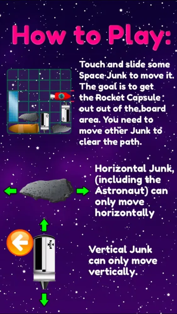 Slidey Kerjigger - Escape from Space - Rocket themed puzzle game Ekran Görüntüleri