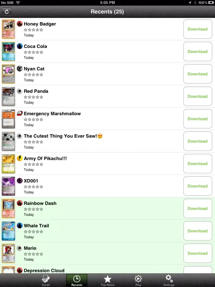 Capturas de tela do Pokémaker iPad 