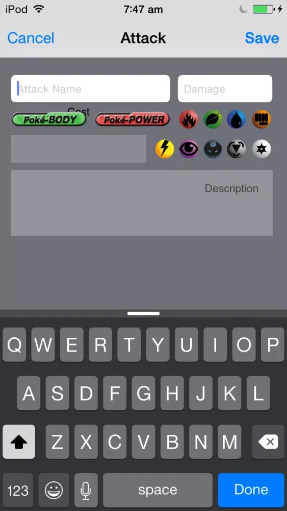 Capturas de tela do Pokémaker