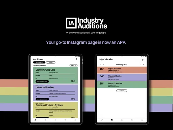 Captures d'écran de Industry Auditions iPad 