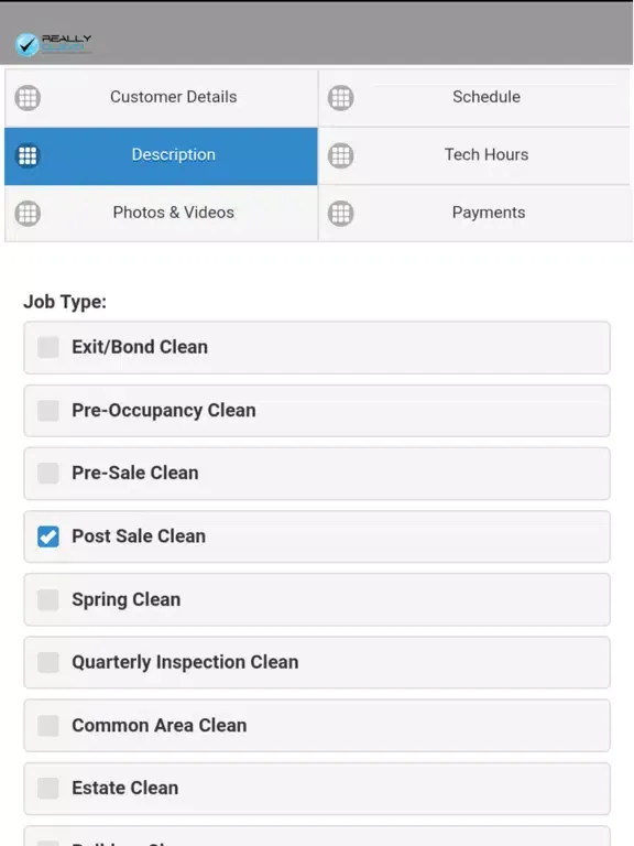 ภาพหน้าจอของ Really Clean App iPad 
