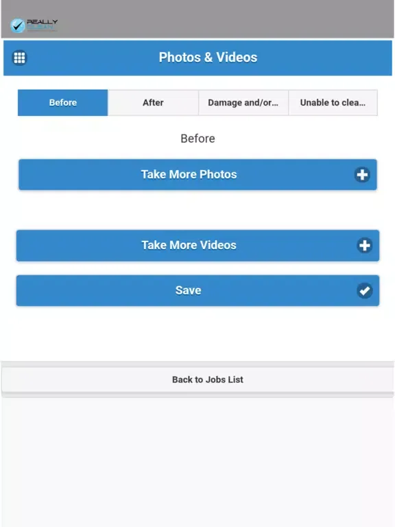ภาพหน้าจอของ Really Clean App iPad 