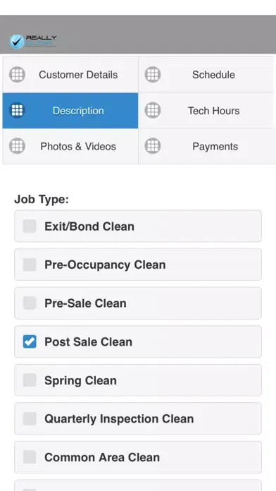 ภาพหน้าจอของ Really Clean App